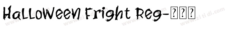 Halloween Fright Reg字体转换